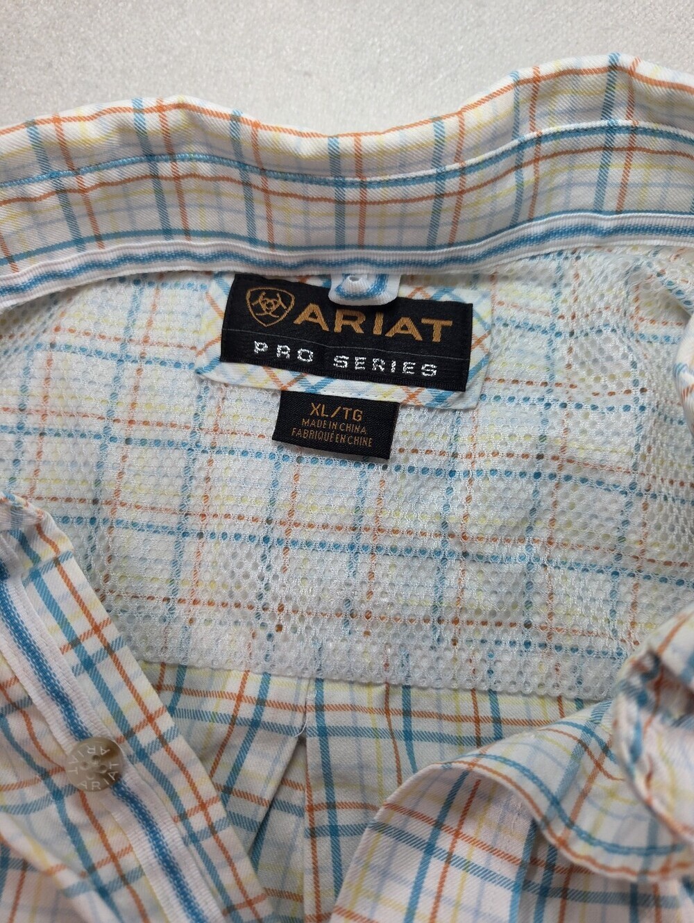 Ariat Pro Series Plaid Western Shirt XL - Picture 7 of 7